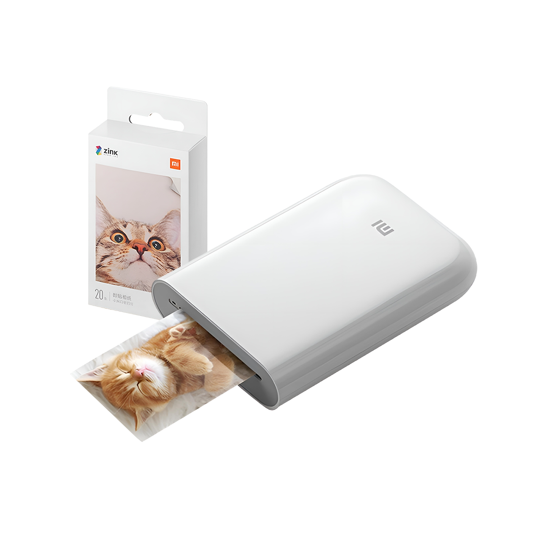 Xiaomi Mi Portable Photo Printer, Impresora Láser Portátil, Papel  fotográfico brillante, Impresión térmica, Conexión Bluetooth / USB / WLAN,  Blanco, Versión Italiana : .es: Informática