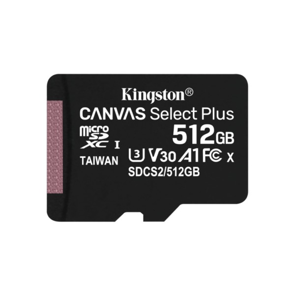 La Tarjeta Micro SD Kingston Canvas Select Plus es perfecta para quienes buscan una solución de almacenamiento confiable y eficiente para smartphones, cámaras, y otros dispositivos.