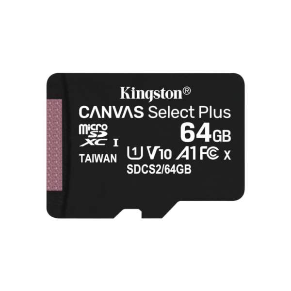 La Tarjeta Micro SD Kingston Canvas Select Plus es perfecta para quienes buscan una solución de almacenamiento confiable y eficiente para smartphones, cámaras, y otros dispositivos.