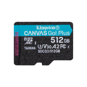 La Tarjeta Micro SD Kingston Canvas Go! Plus es la opción perfecta para aquellos que buscan velocidad y fiabilidad en el almacenamiento, ideal para cámaras, drones, smartphones, y consolas de videojuegos.