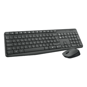 El Logitech MK235 es un combo de teclado y ratón inalámbricos diseñado para ofrecer la máxima comodidad y durabilidad.