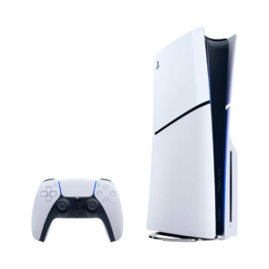 La PlayStation 5 Slim (Formato Disco) combina el rendimiento de última generación con la comodidad de un diseño más delgado y ligero.