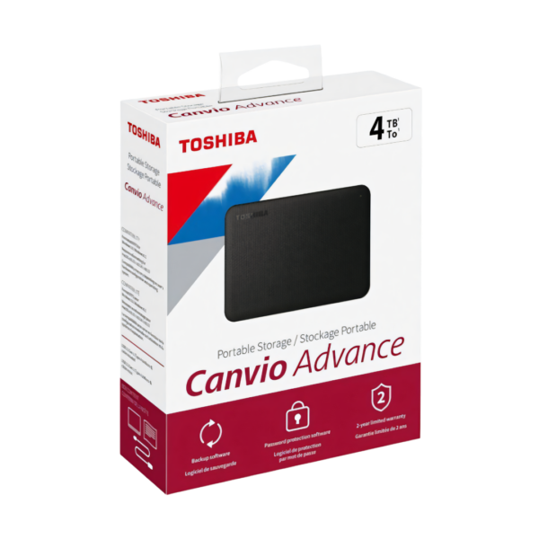 l Toshiba Canvio Advance es una solución de almacenamiento portátil perfecta para guardar grandes cantidades de archivos, fotos, videos y mucho más.