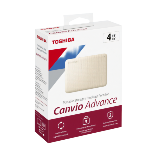 l Toshiba Canvio Advance es una solución de almacenamiento portátil perfecta para guardar grandes cantidades de archivos, fotos, videos y mucho más.