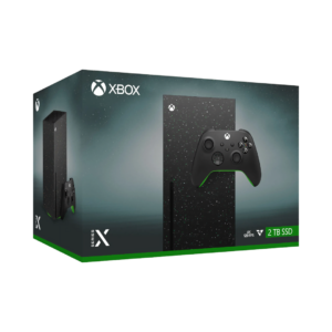 La Xbox Series X Galaxy Black es una edición especial de la potente consola de nueva generación de Microsoft, con un diseño exclusivo en color negro galáctico. Ofrece una experiencia de juego inmersiva con resolución 4K y tiempos de carga ultrarrápidos, siendo perfecta para los jugadores que buscan el máximo rendimiento junto con un estilo impactante.