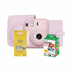 Combo Instax Mini 12 FunBoard – Rosa Flor